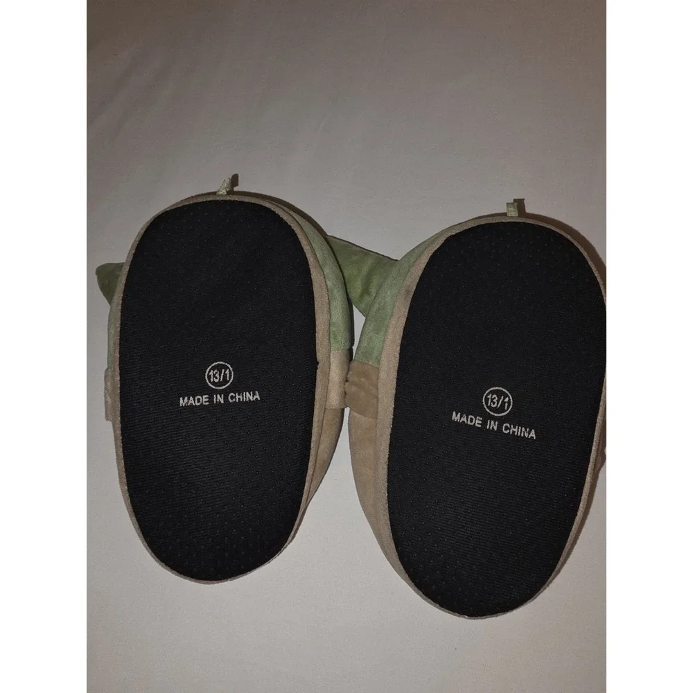 Disney Mandalorian Baby Yoda Star Wars Toddler Kids Slippers Size 13-1 NWT Grogu
